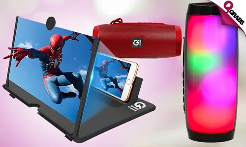 Bluetooth Speaker + Phone Screen Magnifier!